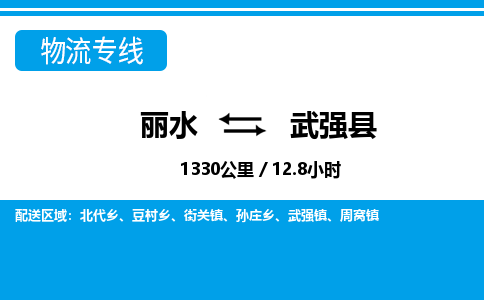 麗水到武強(qiáng)縣物流專線-麗水至武強(qiáng)縣貨運公司
