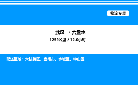 武漢到六盤(pán)水物流專(zhuān)線-武漢至六盤(pán)水貨運(yùn)公司